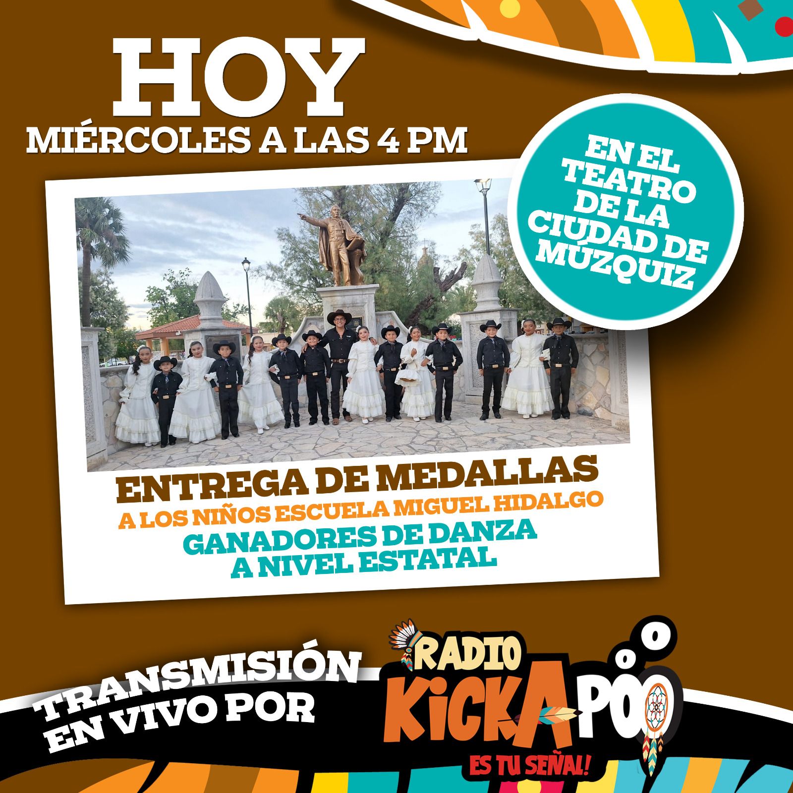 Entrega de Medallas a los Niños de la Escuela Miguel Hidalgo