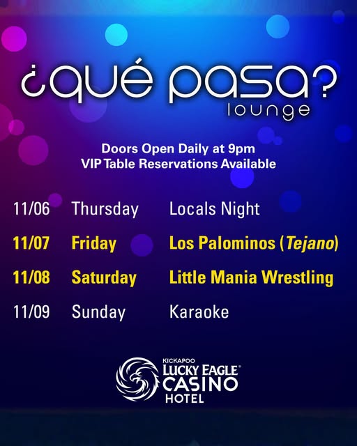 The music never stops at Que Pasa Lounge!