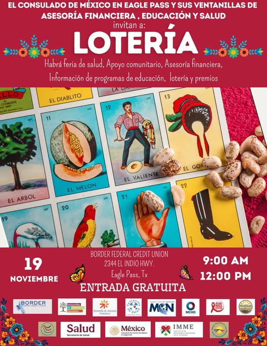 Lotería, feria de salud, apoyo comunitario, asesoría financiera, información de programas de educación y mucho mas.