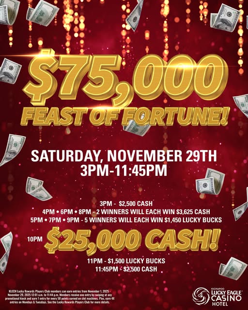 Get ready for a feast of luck!