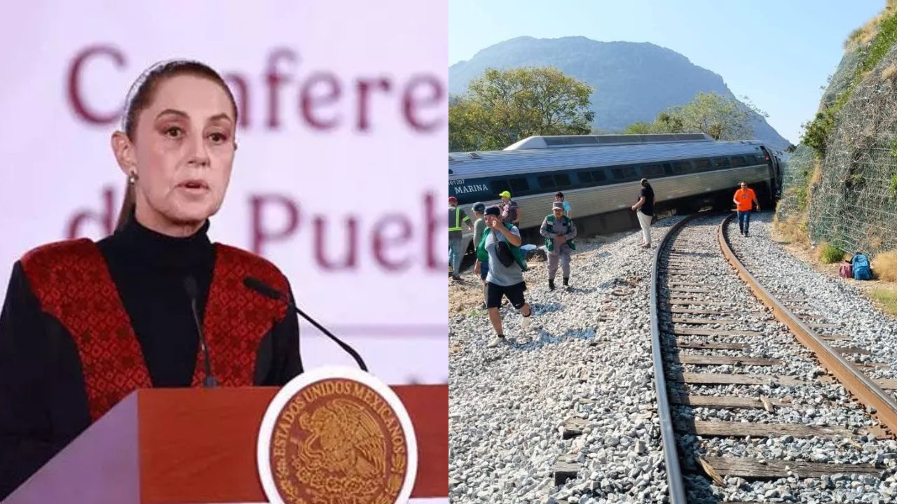 Sheinbaum promete reparación integral del daño a víctimas del descarrilamiento del Interoceánico