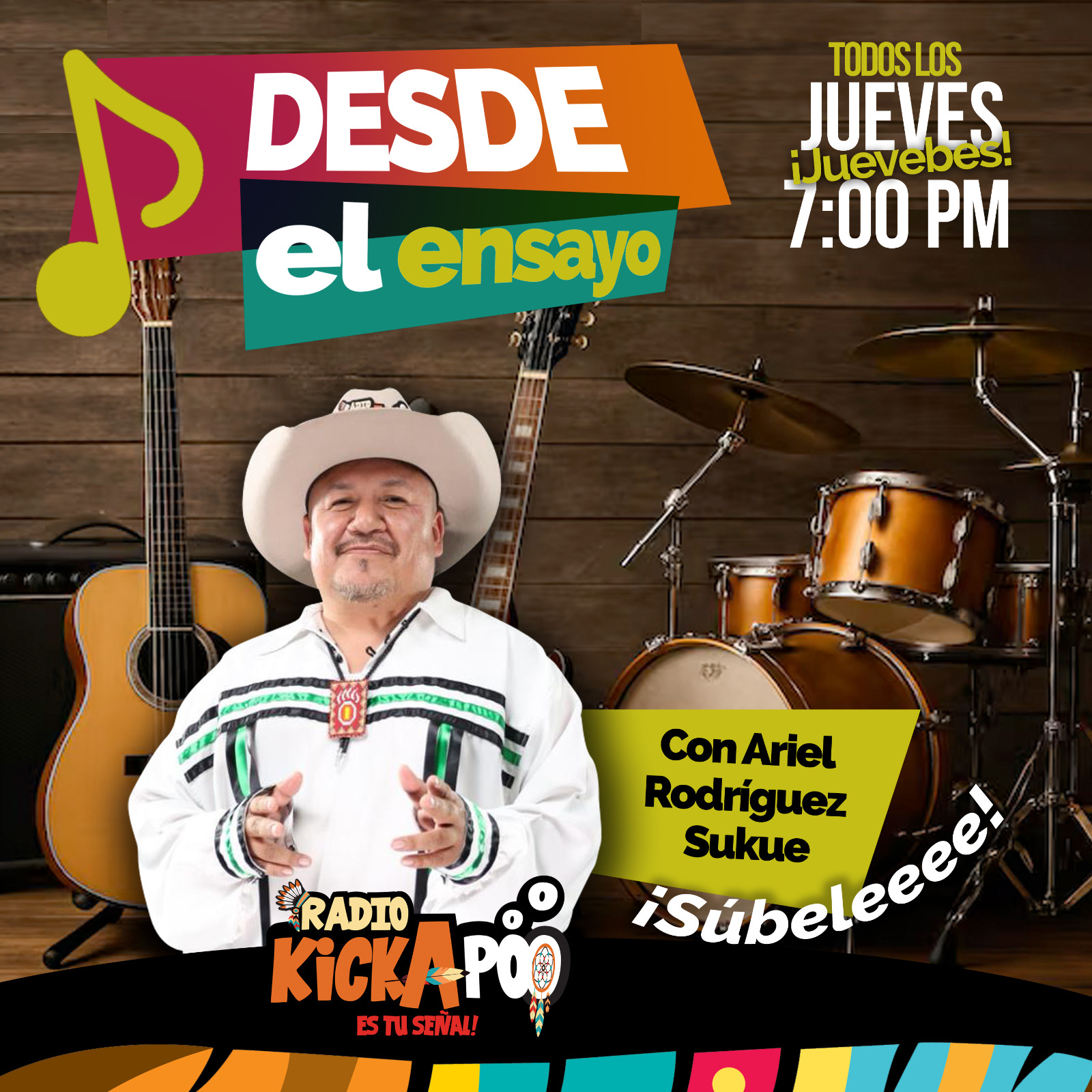 Desde el Ensayo: música, charla y talento en vivo por Radio Kickapoo