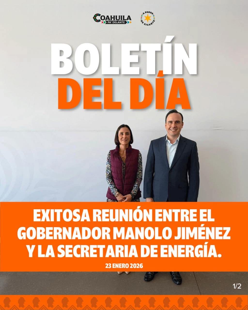 Coahuila y Federación impulsan proyectos energéticos: Gobernador Manolo Jiménez se reúne con la Secretaría de Energía