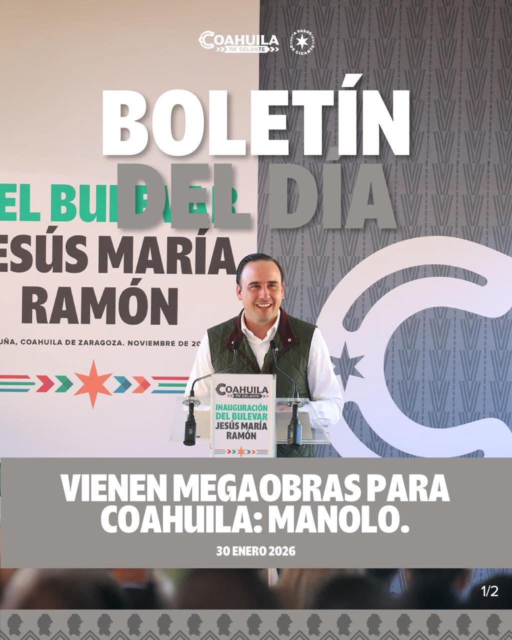 Coahuila anuncia inversión millonaria en megaobras de infraestructura vial
