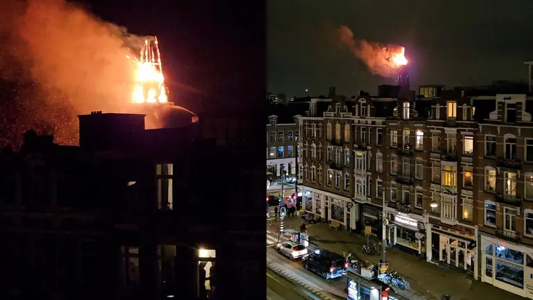 Histórica Iglesia de Ámsterdam Es Destruida por Incendio Durante la Nochevieja