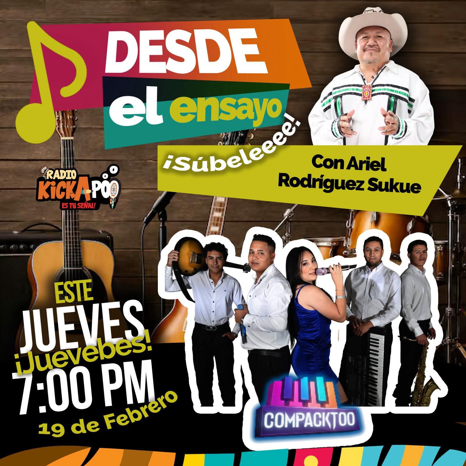“Desde el ensayo” llega a Radio Kickapoo con Compacktoo
