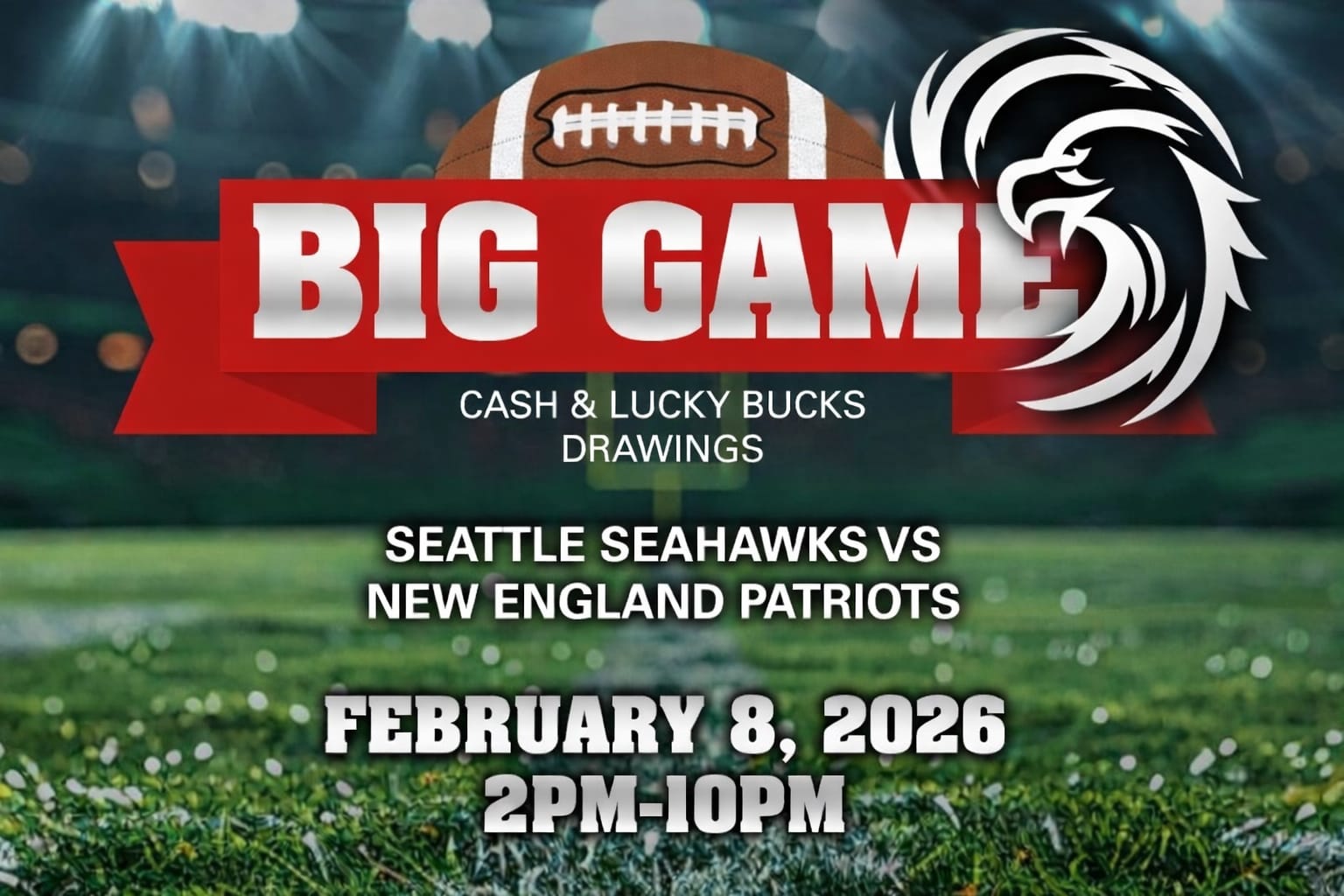 The Big Game is bringing big wins! 🏈💰In Kickapoo Lucky Eagle Casino