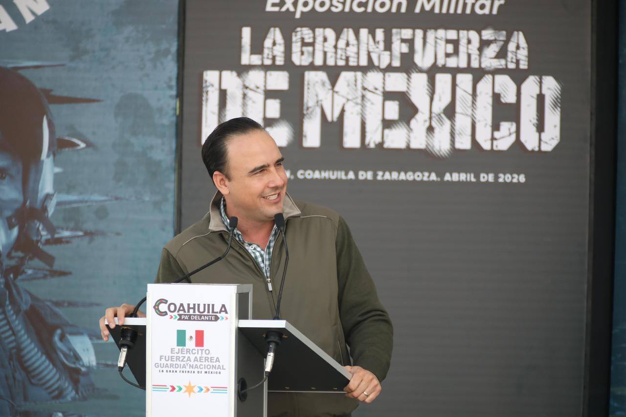 Inauguran en Torreón la exposición militar “La Gran Fuerza de México”; invitan a la ciudadanía a visitarla