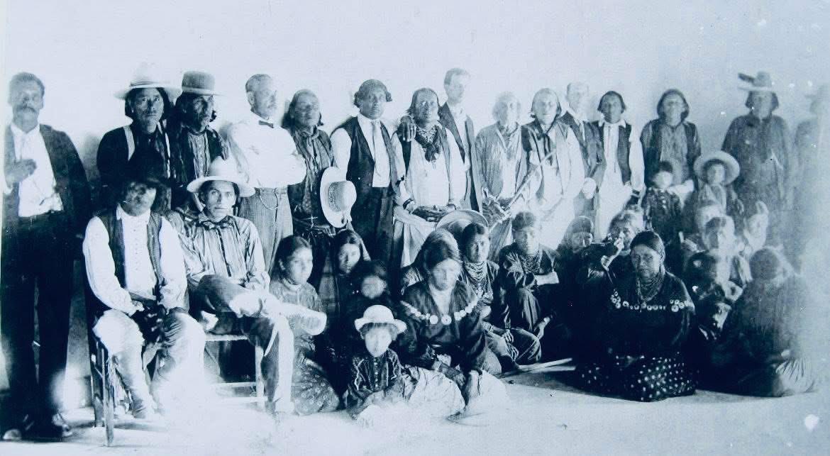 Fotografía histórica de la Tribu Kickapoo en Eagle Pass
