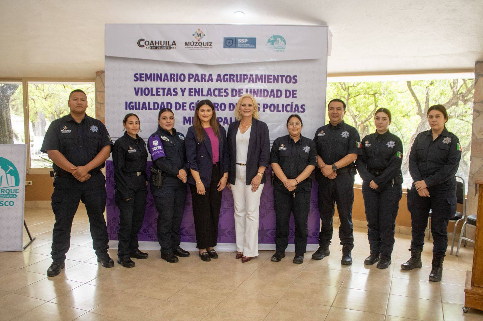 Múzquiz fortalece la seguridad con enfoque de género: nace el Agrupamiento Violeta.