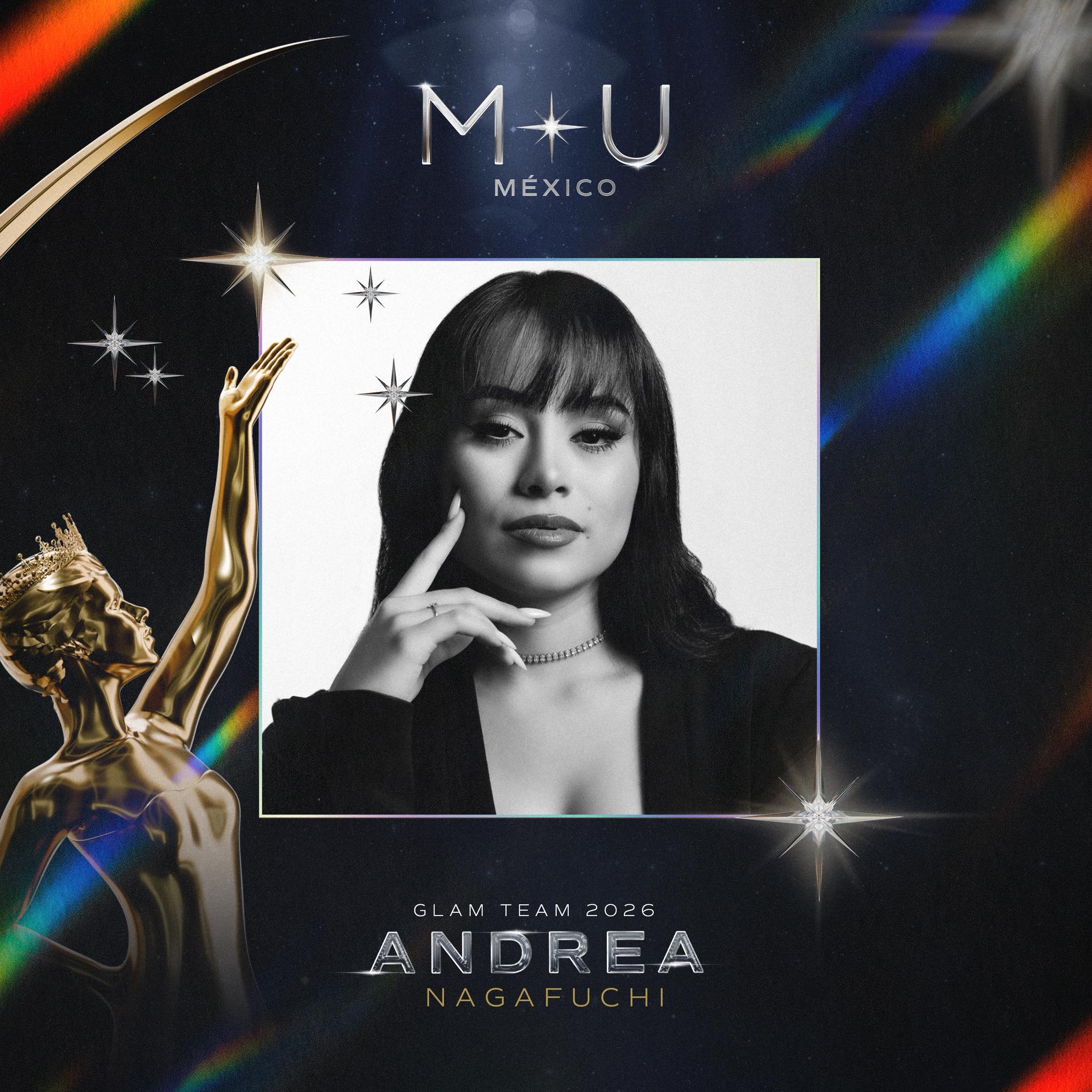 Andrea Nagafuchi, maquillista de Palau, se integra al Glam Team de Miss Universe México 2026