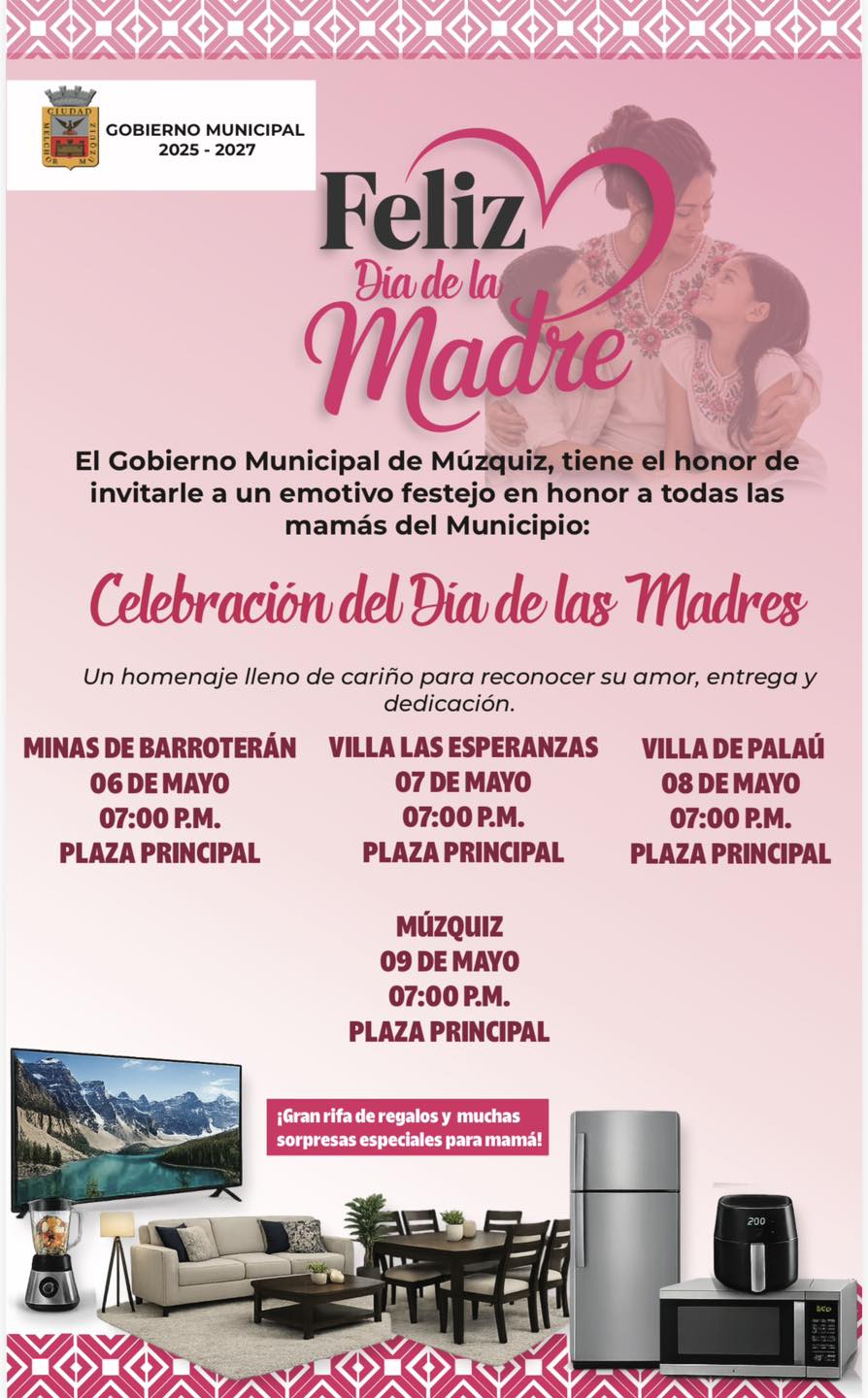 Múzquiz celebra a lo grande el Día de las Madres