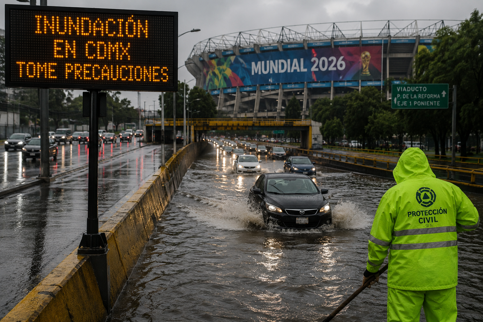 CDMX refuerza plan contra inundaciones ante lluvias intensas y Mundial 2026