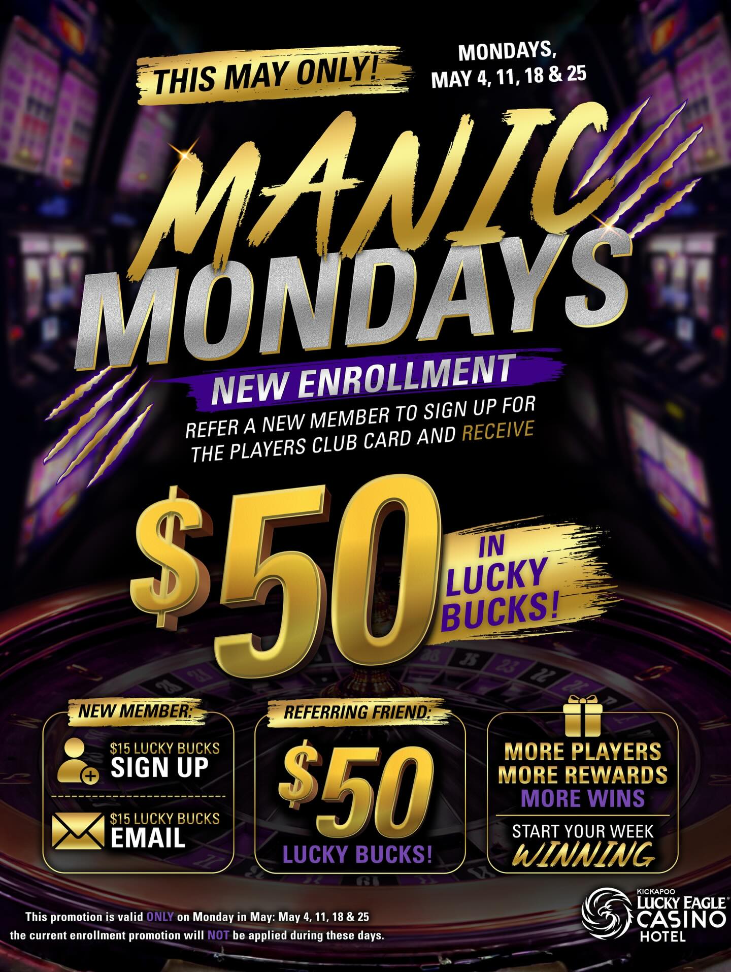 Bring a friend and start your week on a winning note 🎉✨