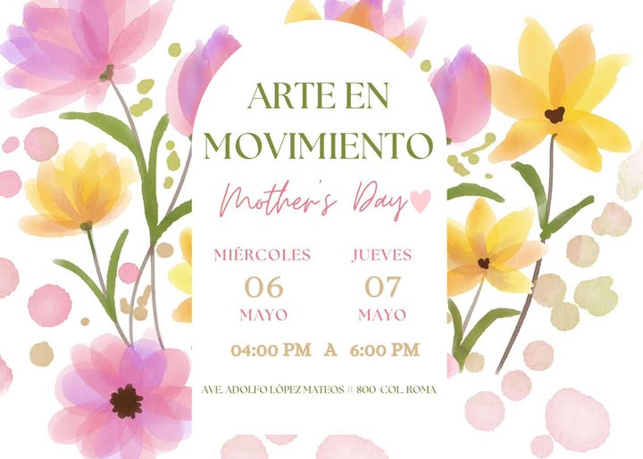 🎨👩‍👧‍👦 Invitan a mamás a participar en “Arte en Movimiento”