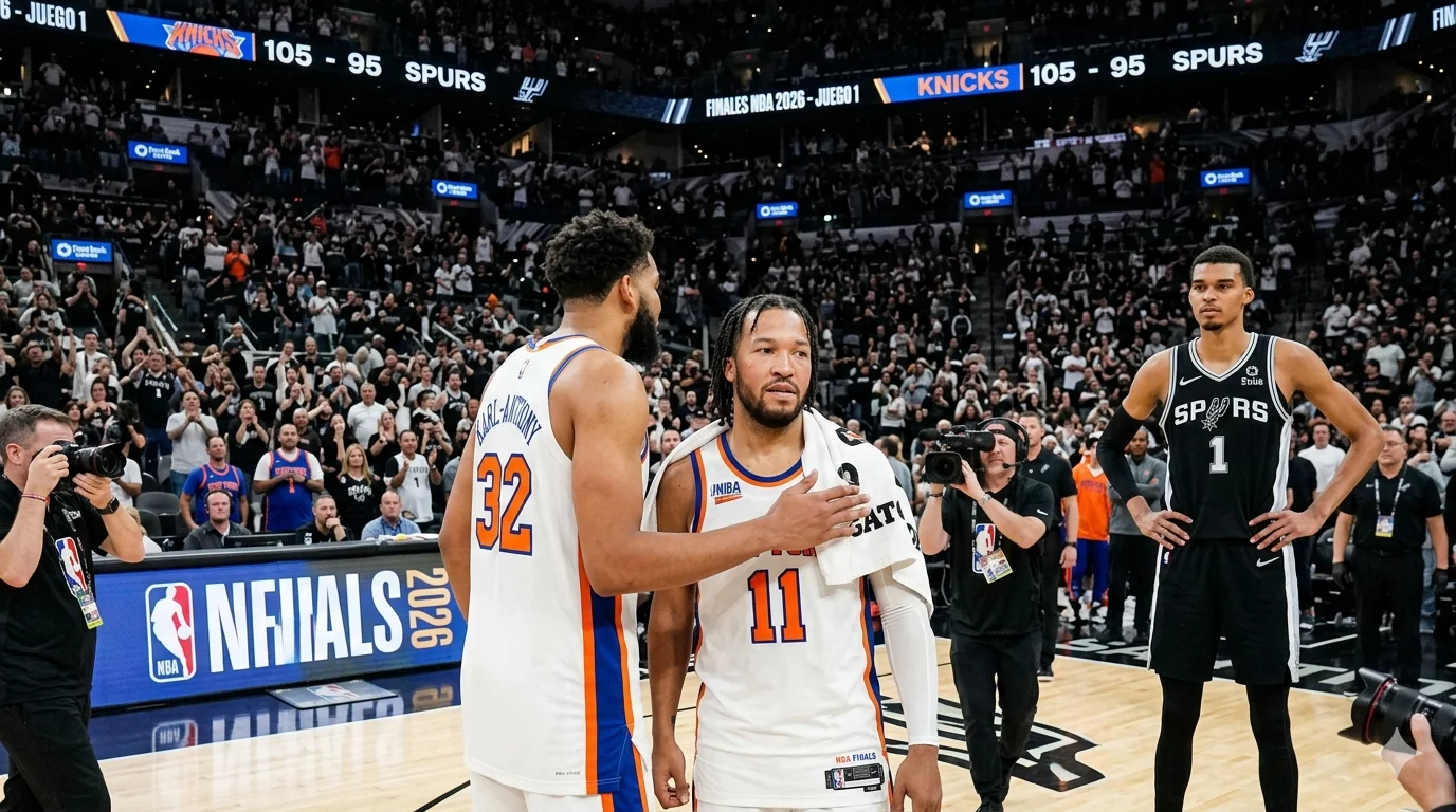 Knicks ganan el Juego 1 de las Finales de la NBA ante Spurs
