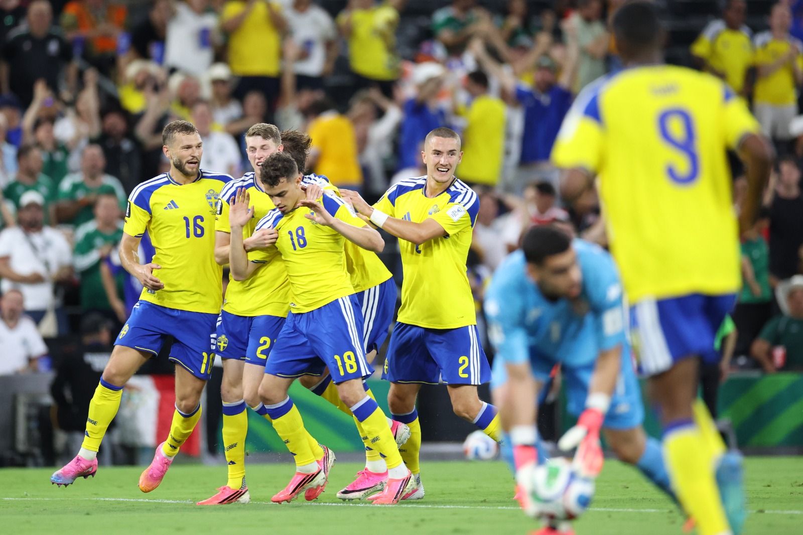 Suecia vence 5-1 a Túnez en Monterrey