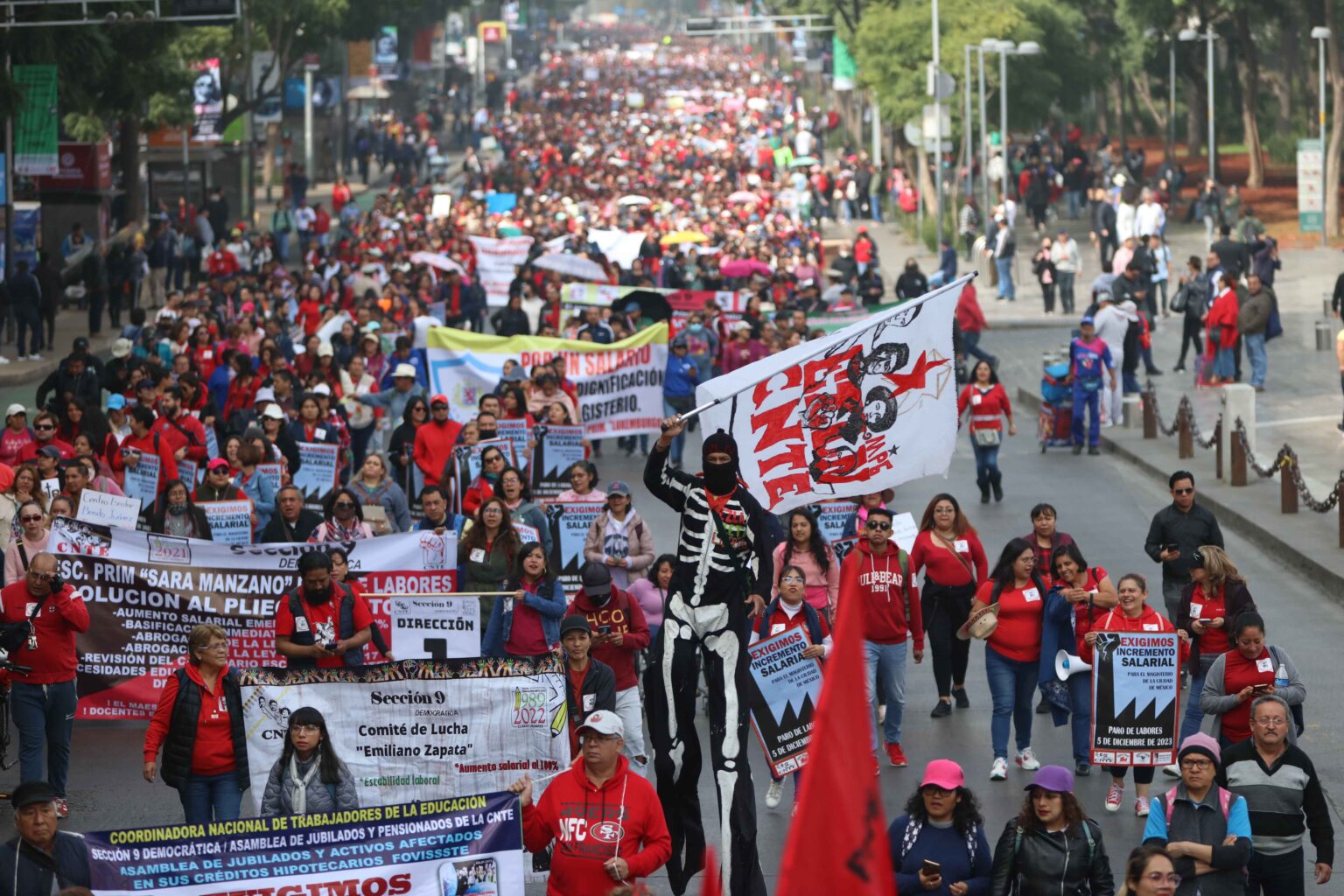 Paro nacional de la CNTE y movilizaciones en CDMX